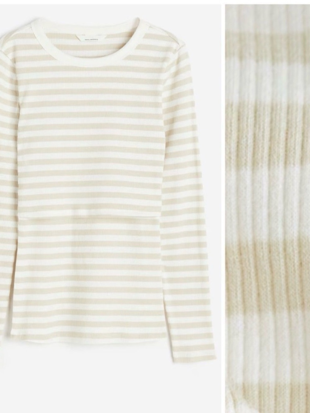 H&M Maternity Nursing Striped Top